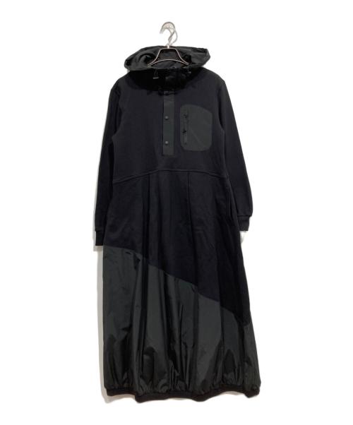LA SUD（ラッシュド）LA SUD (ラッシュド) スウェット切替ワンピース ブラック サイズ:Freeの古着・服飾アイテム