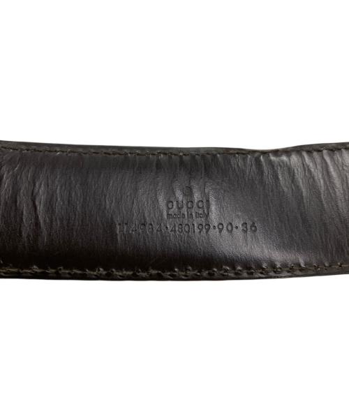 GUCCI（グッチ）GUCCI (グッチ) インターロッキングGバックルベルト ブラウンの古着・服飾アイテム