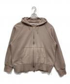 ORCIVALオーシバル）の古着「フルジップパーカー」｜ベージュ