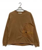 REMI RELIEF×BRIEFINGレミレリーフ×ブリーフィング）の古着「ロングスリーブカットソー」｜ブラウン