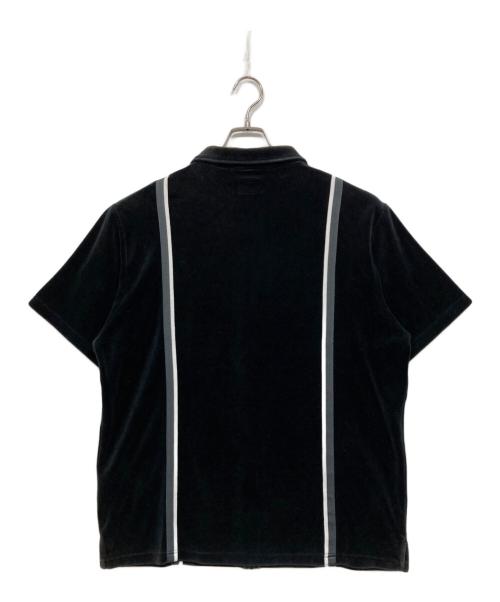 SUPREME（シュプリーム）Supreme (シュプリーム) ベロア半袖シャツ / Velour Warm Up ブラック サイズ:XLの古着・服飾アイテム