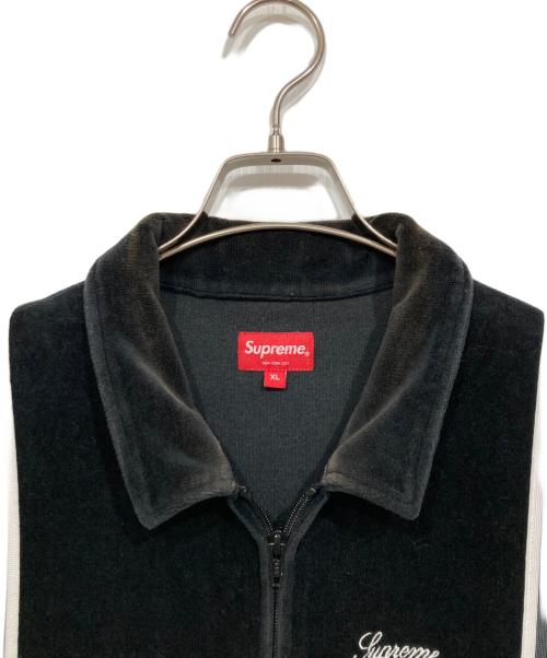 SUPREME（シュプリーム）Supreme (シュプリーム) ベロア半袖シャツ / Velour Warm Up ブラック サイズ:XLの古着・服飾アイテム