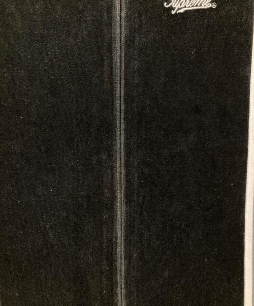 SUPREME（シュプリーム）Supreme (シュプリーム) ベロア半袖シャツ / Velour Warm Up ブラック サイズ:XLの古着・服飾アイテム