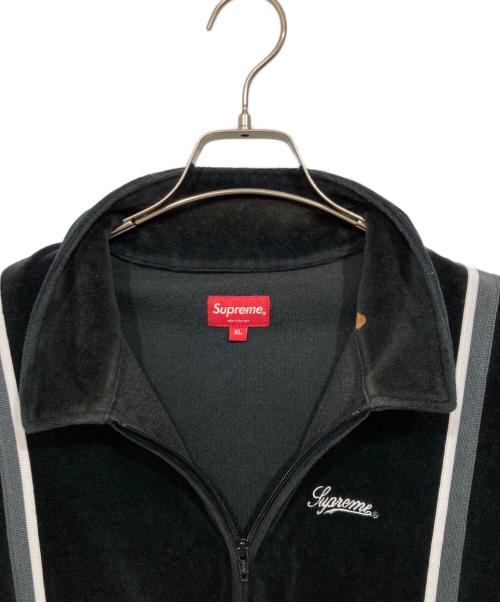 SUPREME（シュプリーム）Supreme (シュプリーム) ベロア半袖シャツ / Velour Warm Up ブラック サイズ:XLの古着・服飾アイテム