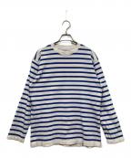 Yonetomiヨネトミ）の古着「ボーダーカットソー」｜ホワイト