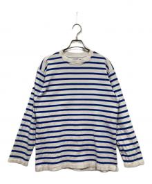 Yonetomi（ヨネトミ）の古着「ボーダーカットソー」｜ホワイト