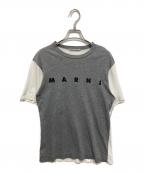 MARNIマルニ）の古着「ロゴTシャツ」｜グレー