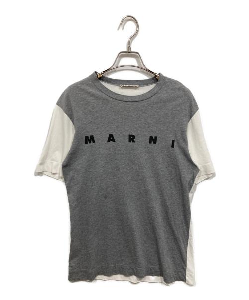MARNI（マルニ）MARNI (マルニ) ロゴTシャツ グレー サイズ:12の古着・服飾アイテム