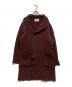 TOMORROW LAND tricot（トゥモローランド トリコ）の古着「ウールミラノリブ ダブルブレストコート」｜ボルドー