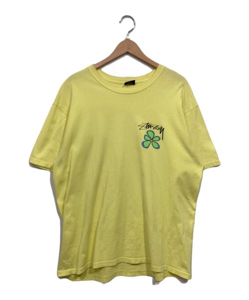 stussy（ステューシー）stussy (ステューシー) ロゴTシャツ イエロー サイズ:Ｌの古着・服飾アイテム