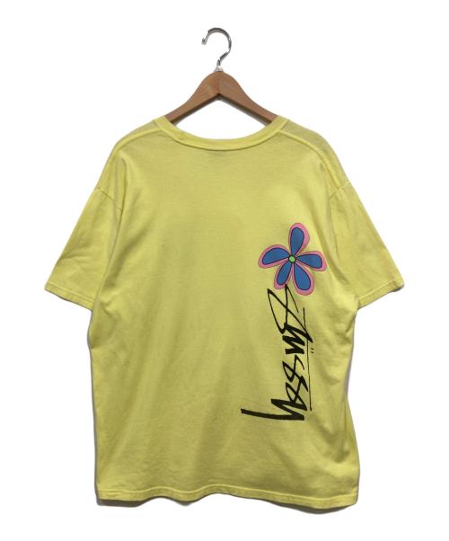 stussy（ステューシー）stussy (ステューシー) ロゴTシャツ イエロー サイズ:Ｌの古着・服飾アイテム