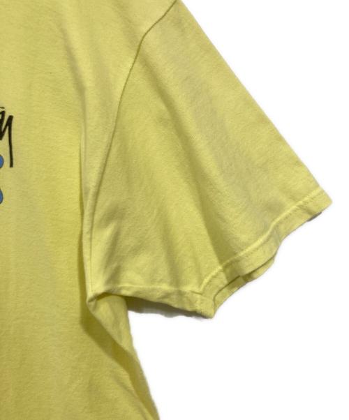 stussy（ステューシー）stussy (ステューシー) ロゴTシャツ イエロー サイズ:Ｌの古着・服飾アイテム