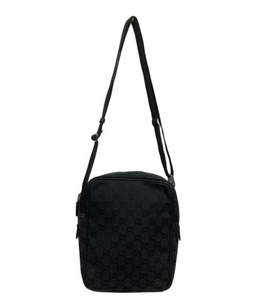 GUCCI（グッチ）GUCCI (グッチ) ショルダーバッグ/ GGキャンバス  ブラックの古着・服飾アイテム