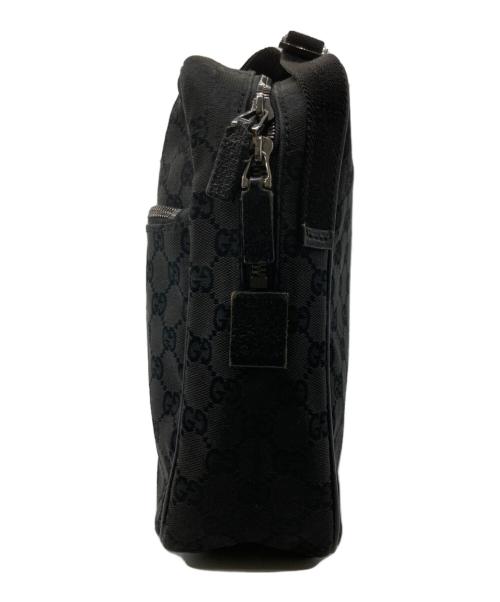GUCCI（グッチ）GUCCI (グッチ) ショルダーバッグ/ GGキャンバス  ブラックの古着・服飾アイテム