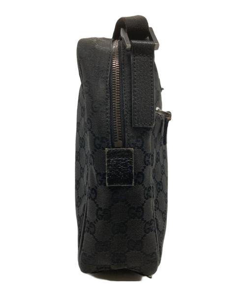 GUCCI（グッチ）GUCCI (グッチ) ショルダーバッグ/ GGキャンバス  ブラックの古着・服飾アイテム
