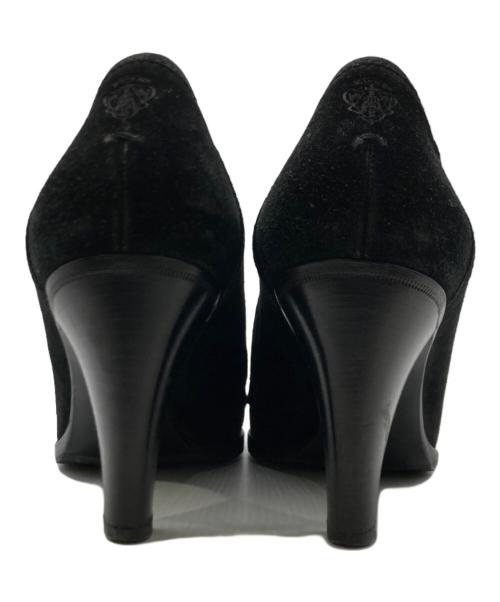 GUCCI（グッチ）GUCCI (グッチ) スウェードパンプス ブラック サイズ:37Cの古着・服飾アイテム