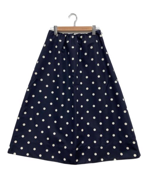IENA（イエナ）IENA (イエナ) ドットグログラン ボリュームスカート ネイビー サイズ:40の古着・服飾アイテム