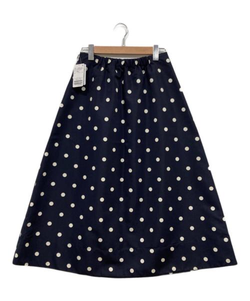 IENA（イエナ）IENA (イエナ) ドットグログラン ボリュームスカート ネイビー サイズ:40の古着・服飾アイテム