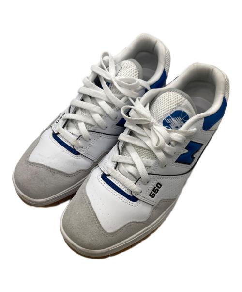 NEW BALANCE（ニューバランス）NEW BALANCE (ニューバランス) ローカットスニーカー/BB550ESA ホワイト×ブルー サイズ:27cmの古着・服飾アイテム