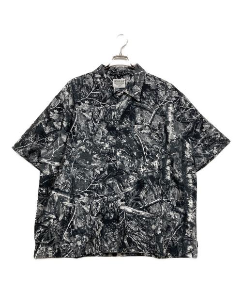 CAPTAINS HELM（キャプテンズヘルム）CAPTAINS HELM (キャプテンズヘルム) 総柄半袖シャツ グレー サイズ:XLの古着・服飾アイテム