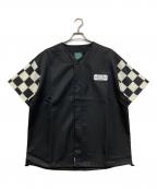 CAPTAINS HELMキャプテンズヘルム）の古着「ベースボール半袖シャツ」｜ブラック