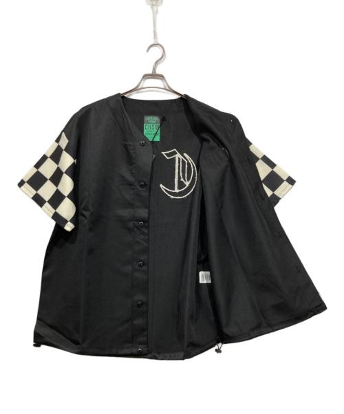 CAPTAINS HELM（キャプテンズヘルム）CAPTAINS HELM (キャプテンズヘルム) ベースボール半袖シャツ ブラック サイズ:ＸＬの古着・服飾アイテム