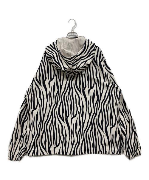 CAPTAINS HELM（キャプテンズヘルム）CAPTAINS HELM (キャプテンズヘルム) ゼブラ柄プルオーバーパーカー / CORDUROY MIL HOODIE ブラック×ホワイト サイズ:LLの古着・服飾アイテム