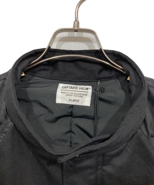 CAPTAINS HELM（キャプテンズヘルム）CAPTAINS HELM (キャプテンズヘルム) SEVEN A WEEK FISH TAIL MIL JKT ブラック サイズ:LLの古着・服飾アイテム