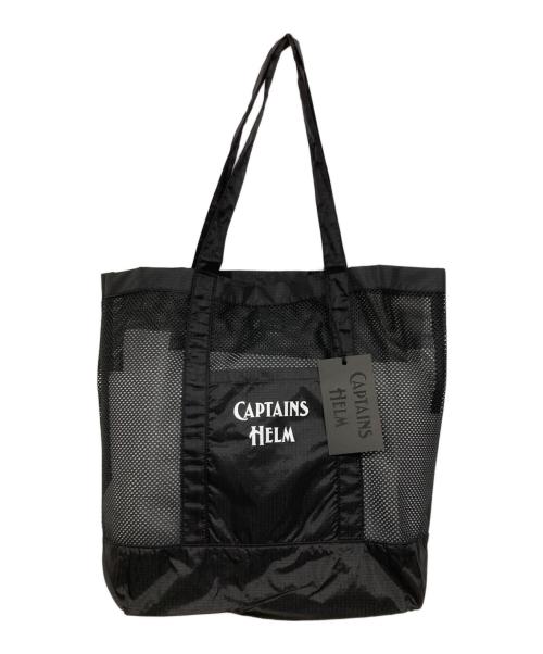 CAPTAINS HELM（キャプテンズヘルム）CAPTAINS HELM (キャプテンズヘルム) メッシュトートバッグ ブラックの古着・服飾アイテム