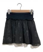 Hysteric Glamourヒステリックグラマー）の古着「シアースカルミニスカート」｜ブラック