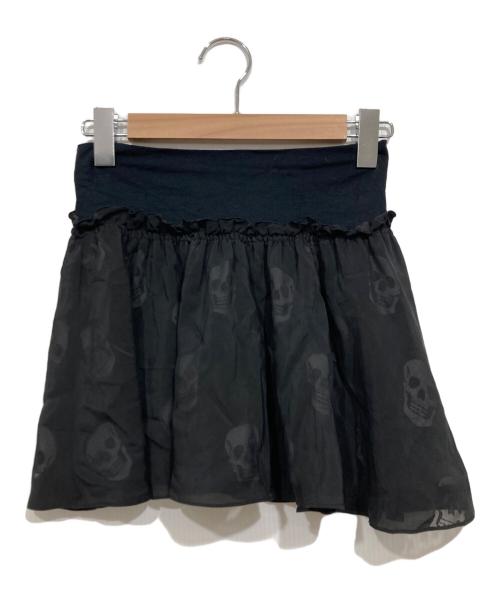 Hysteric Glamour（ヒステリックグラマー）Hysteric Glamour (ヒステリックグラマー) シアースカルミニスカート ブラック サイズ:FREEの古着・服飾アイテム