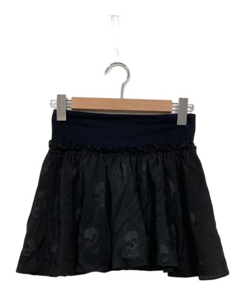 Hysteric Glamour（ヒステリックグラマー）Hysteric Glamour (ヒステリックグラマー) シアースカルミニスカート ブラック サイズ:FREEの古着・服飾アイテム