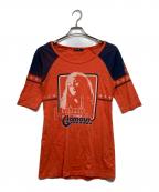 Hysteric Glamourヒステリックグラマー）の古着「Tシャツ」｜オレンジ
