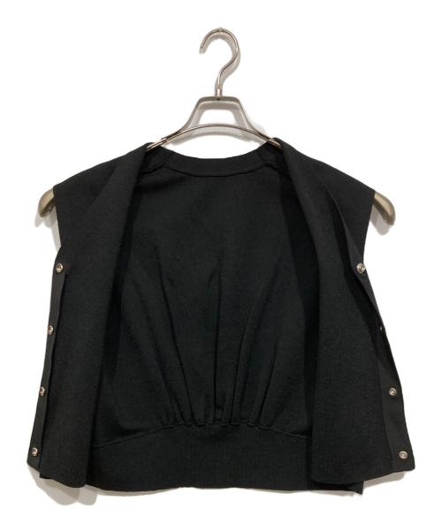 STUNNING LURE（スタニングルアー）STUNNING LURE (スタニングルアー) ショートジレニット ブラック サイズ:Ｓの古着・服飾アイテム