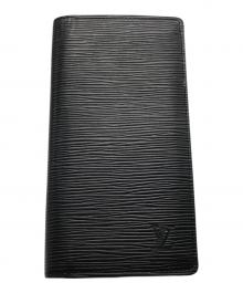 LOUIS VUITTON（ルイ ヴィトン）の古着「長財布 / ポルトフォイユ・ブラザ」｜ブラック