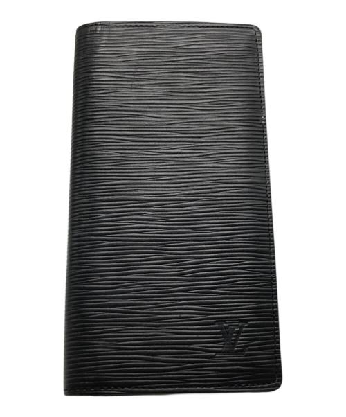 LOUIS VUITTON（ルイ ヴィトン）LOUIS VUITTON (ルイ ヴィトン) 長財布 / ポルトフォイユ・ブラザ ブラックの古着・服飾アイテム