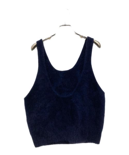 IENA（イエナ）IENA (イエナ) fluffyファー ニットタンク ネイビー サイズ:Freeの古着・服飾アイテム