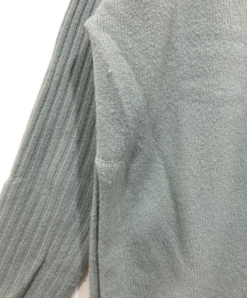 IENA（イエナ）IENA (イエナ) ウールカシミヤ脇スリットクルーネックプルオーバー ブルー サイズ:サイズ表記なしの古着・服飾アイテム