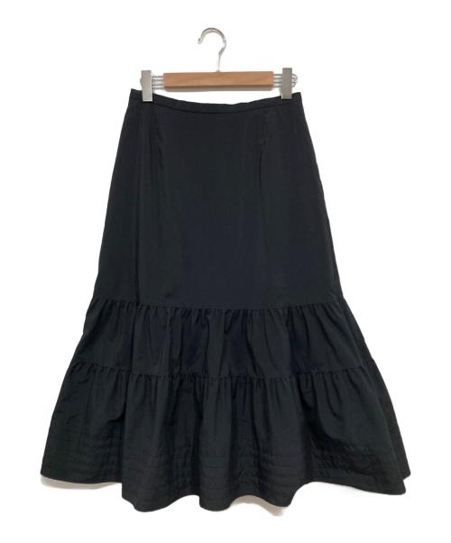 IENA（イエナ）IENA (イエナ) タイプライターティアードスカート ネイビー サイズ:40の古着・服飾アイテム