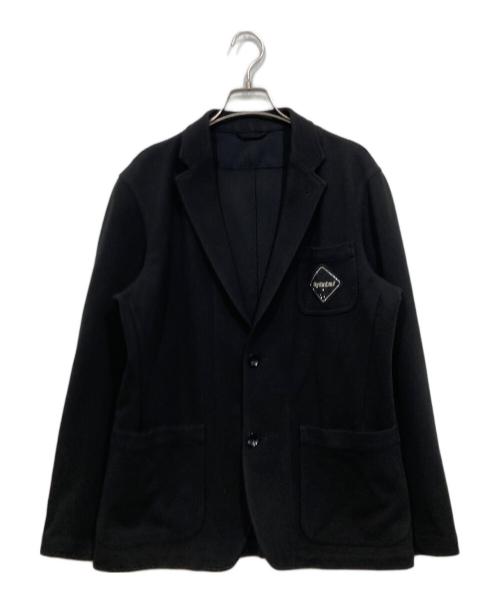F.C.R.B.（エフシーレアルブリストル）F.C.R.B. (エフシーレアルブリストル) 2Bスワロフスキーロゴテーラードジャケット ブラック サイズ:Lの古着・服飾アイテム