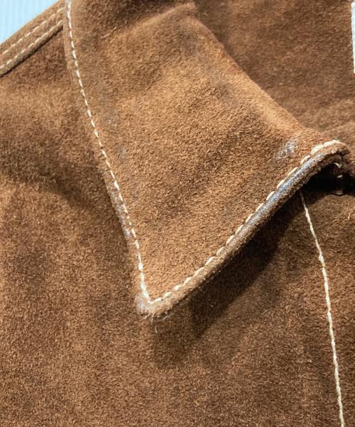 Let it Ride（レットイットライド）Let it Ride (レットイットライド) スウェードジャケット ブラウン サイズ:LARGEの古着・服飾アイテム