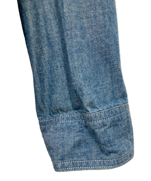 CORONA（コロナ）CORONA (コロナ) シャンブレーシャツ ブルー サイズ:Mの古着・服飾アイテム