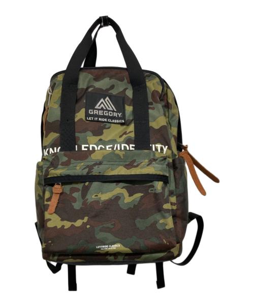 GREGORY（グレゴリー）GREGORY (グレゴリー) Let it Ride (レットイットライド) nano・universe (ナノ・ユニバース) カモフラ バックパック グリーンの古着・服飾アイテム