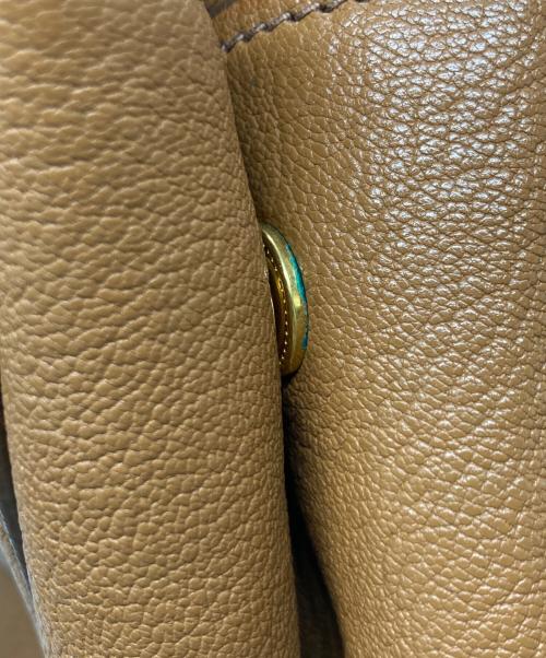 MIU MIU（ミュウミュウ）MIU MIU (ミュウミュウ) 2WAY マドラスレザーハンドバッグ ブラウンの古着・服飾アイテム