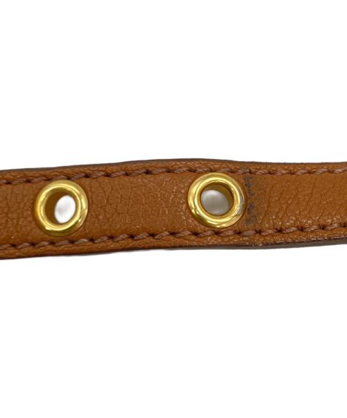 MIU MIU（ミュウミュウ）MIU MIU (ミュウミュウ) 2WAY マドラスレザーハンドバッグ ブラウンの古着・服飾アイテム