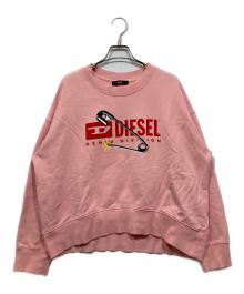 DIESEL（ディーゼル）の古着「プリントスウェット」｜ピンク