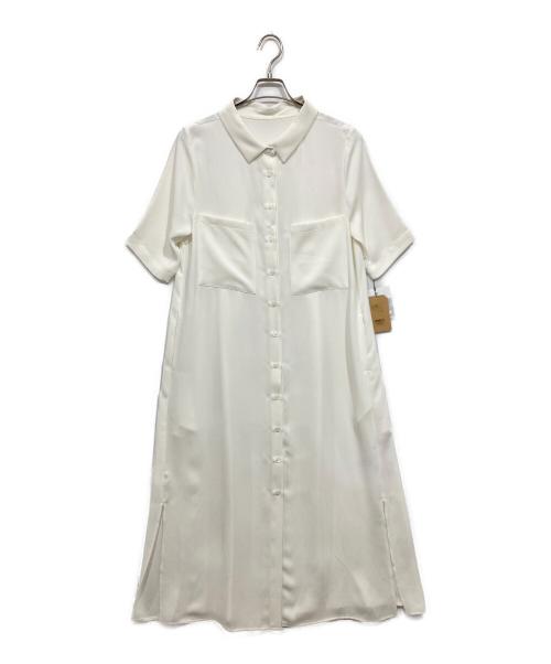 ANIECA（アニーカ）ANIECA (アニーカ) 半袖ワンピース ホワイト サイズ:Fの古着・服飾アイテム