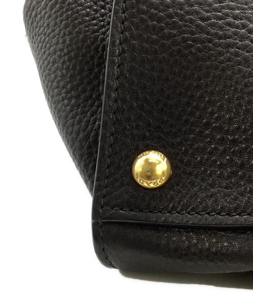 PRADA（プラダ）PRADA (プラダ) レザー2WAYバッグ ブラックの古着・服飾アイテム