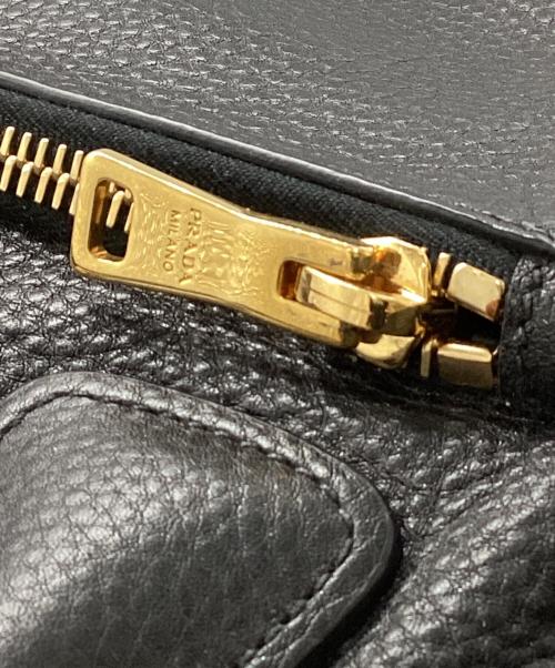 PRADA（プラダ）PRADA (プラダ) レザー2WAYバッグ ブラックの古着・服飾アイテム
