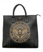 BALMAINバルマン）の古着「レザー2WAYバッグ」｜ブラック